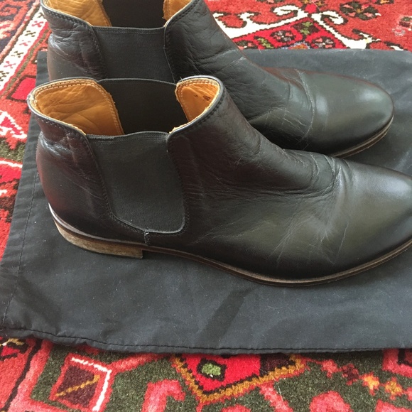 Gidigio black leather boots size 37.5 - Picture 2 of 8
